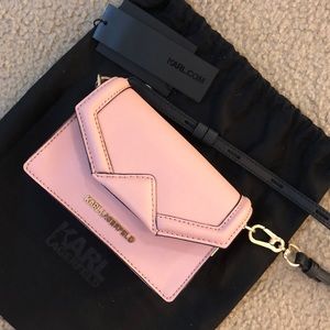 Karl Lagerfeld, cross body bag, PINK